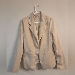 Women's Cream Blazer Le Shop